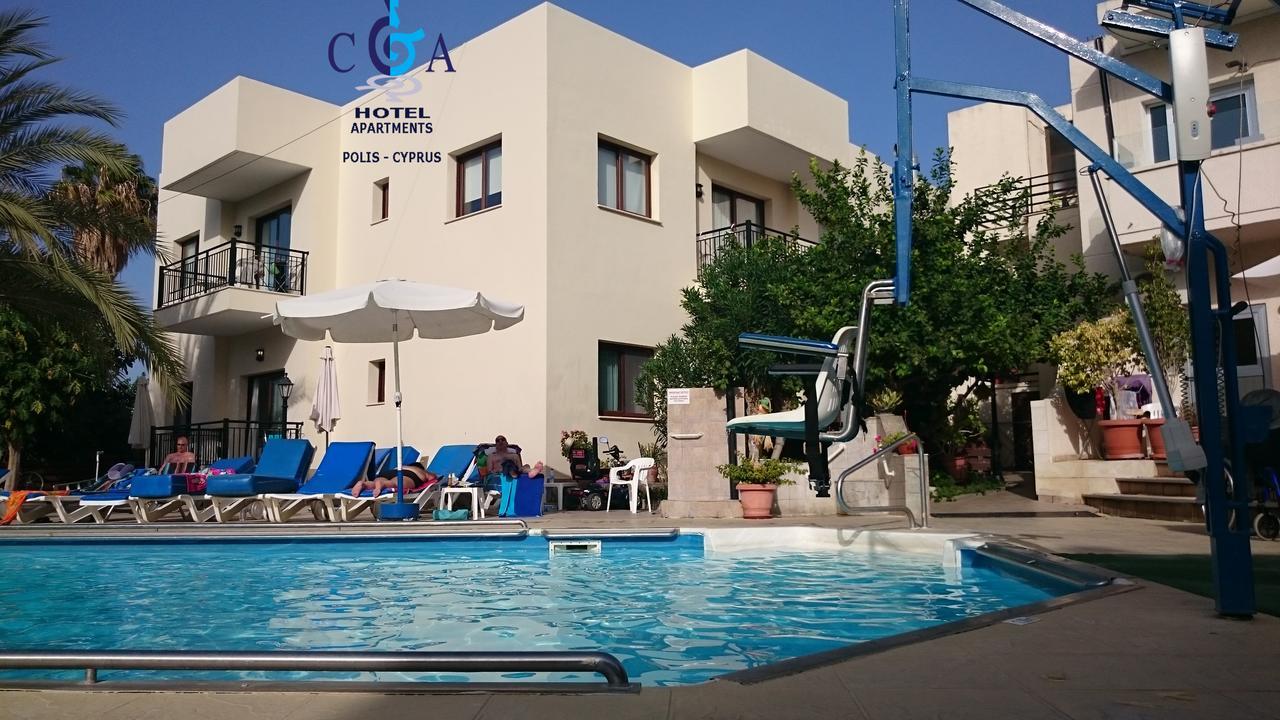 C & A Hotel Apartments Polis Bagian luar foto